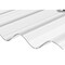 Ejoy 72 in. L x 21 in. W Corrugated Polycarbonate Plastic Curvy Clear Roof Panel PVCRoofSheet_CurvyClear_1pc - alternate 3